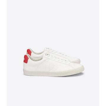 Veja ESPLAR CHROMEFREE Men's Shoes White/Orange | CA 195MQZ